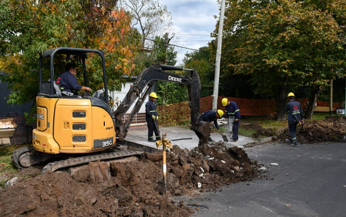 La Plata: avanza el recambio de más de 124.000 metros de cañerías de agua