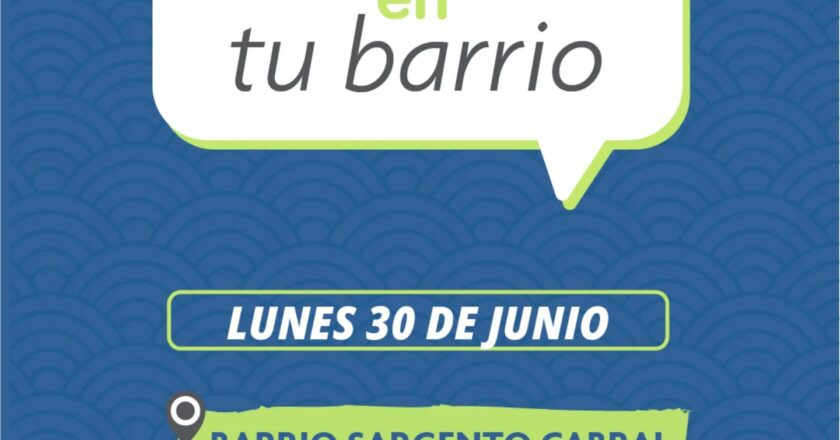 La Muni en tu Barrio llega al Sargento Cabral con servicios gratuitos