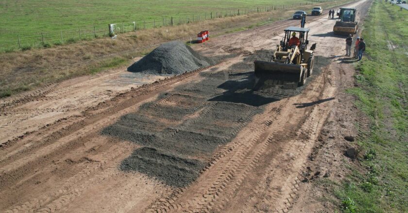 Brandsen: avanzan las obras en la Ruta Provincial Nº215