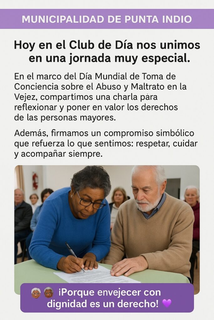 Punta Indio se compromete a una vejez con dignidad