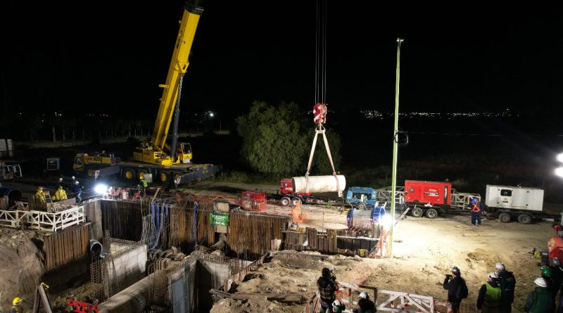 Trabajos finalizados sobre el acueducto Brandsen en Bahía Blanca