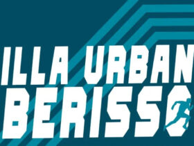 Competidores en la Milla Urbana Berisso 2025 en Av. Montevideo y calle 3