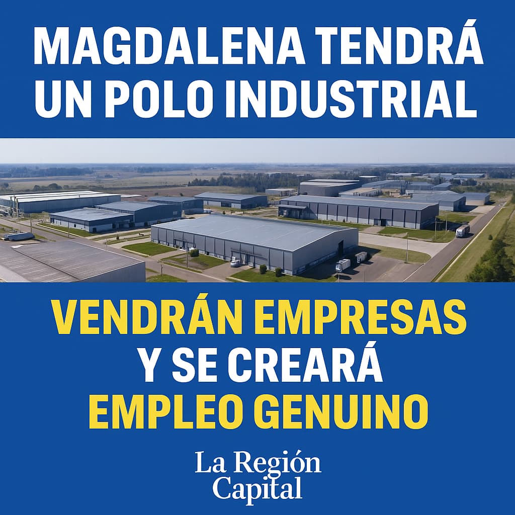 Magdalena avanza hacia la creación de un polo industrial para atraer inversiones y generar empleo genuino