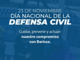 Equipo de Defensa Civil de Berisso en jornada conmemorativa por el Día Nacional de la Defensa Civil