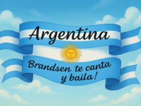 Afiche del espectáculo “Argentina, Brandsen te canta y baila” con artistas locales de folklore, tango y música en vivo en la Sala de Cultura Municipal.