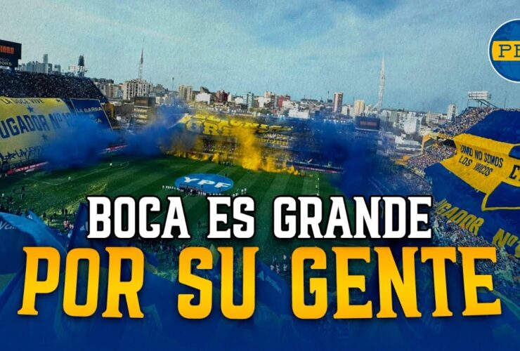 Hinchas de Boca Juniors celebrando el Día del Hincha con banderas azul y oro en la Región Capital.