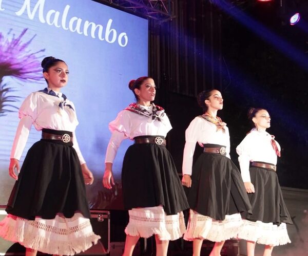 Delegación del Taller de Danzas Nativas Municipal de Brandsen participando del Festival Nacional del Folklore en Cosquín, Córdoba.