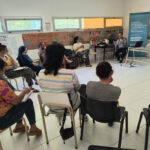 Reunión de la Agencia Municipal de Prevención y Asistencia de las Adicciones durante la presentación del Compromiso Comunitario en La Plata