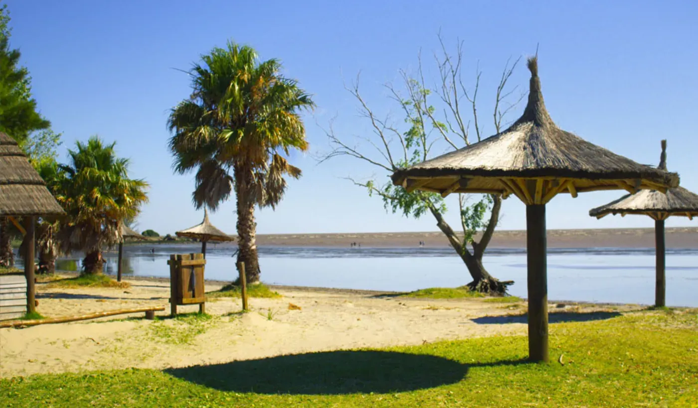 Playa de Punta Indio sobre el Río de la Plata, con costa natural, vegetación protegida y entorno tranquilo a una hora de La Plata