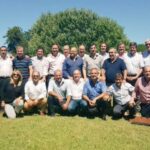 Intendentes de la Unión Cívica Radical reunidos en Brandsen durante el encuentro del Foro de Intendentes Radicales de la provincia de Buenos Aires.