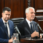 Julio Alak durante la apertura del 83° período de sesiones ordinarias del Concejo Deliberante de La Plata.