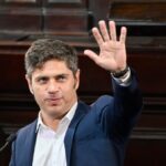 Axel Kicillof durante la apertura del 154° período de sesiones ordinarias en la Legislatura de la provincia de Buenos Aires.