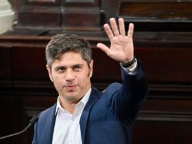 Axel Kicillof durante la apertura del 154° período de sesiones ordinarias en la Legislatura de la provincia de Buenos Aires.