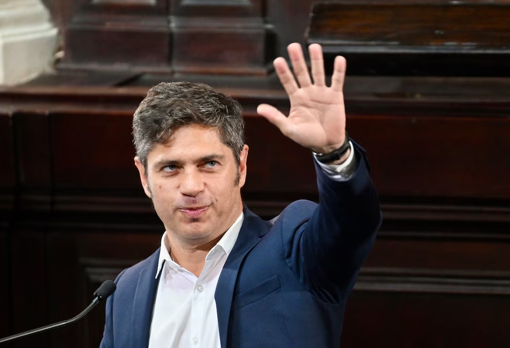 Axel Kicillof durante la apertura del 154° período de sesiones ordinarias en la Legislatura de la provincia de Buenos Aires.