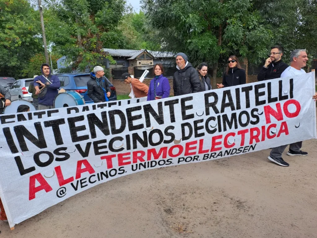 protesta vecinos brandsen termoeléctricas impacto ambiental ruta 2