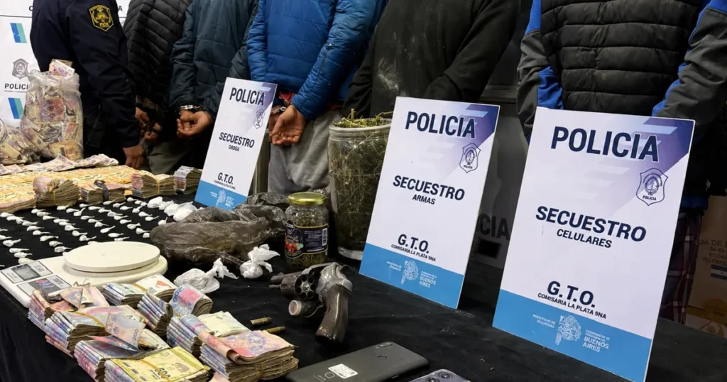 Desbaratan un búnker de drogas en La Plata: seis detenidos y un millonario secuestro en El Mondongo