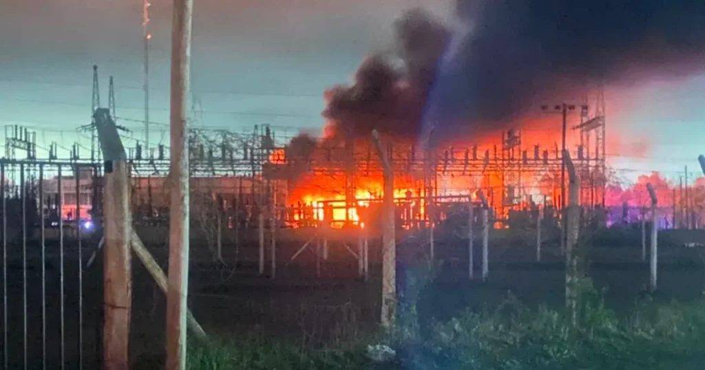 Se incendió la subestación eléctrica de Tolosa y provocó un apagón masivo en La Plata